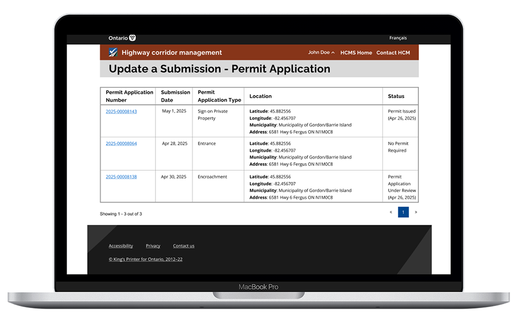 Highway Corridor Management System
